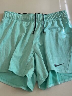 Nike Teal Dri-FIT Shorts with Black Branded Waistband